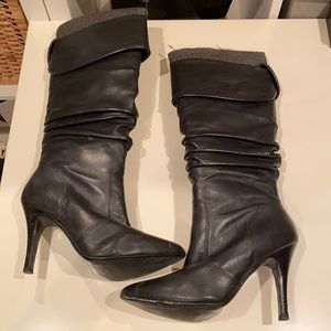 ALDO Grabyou black slouchy stiletto heel boots